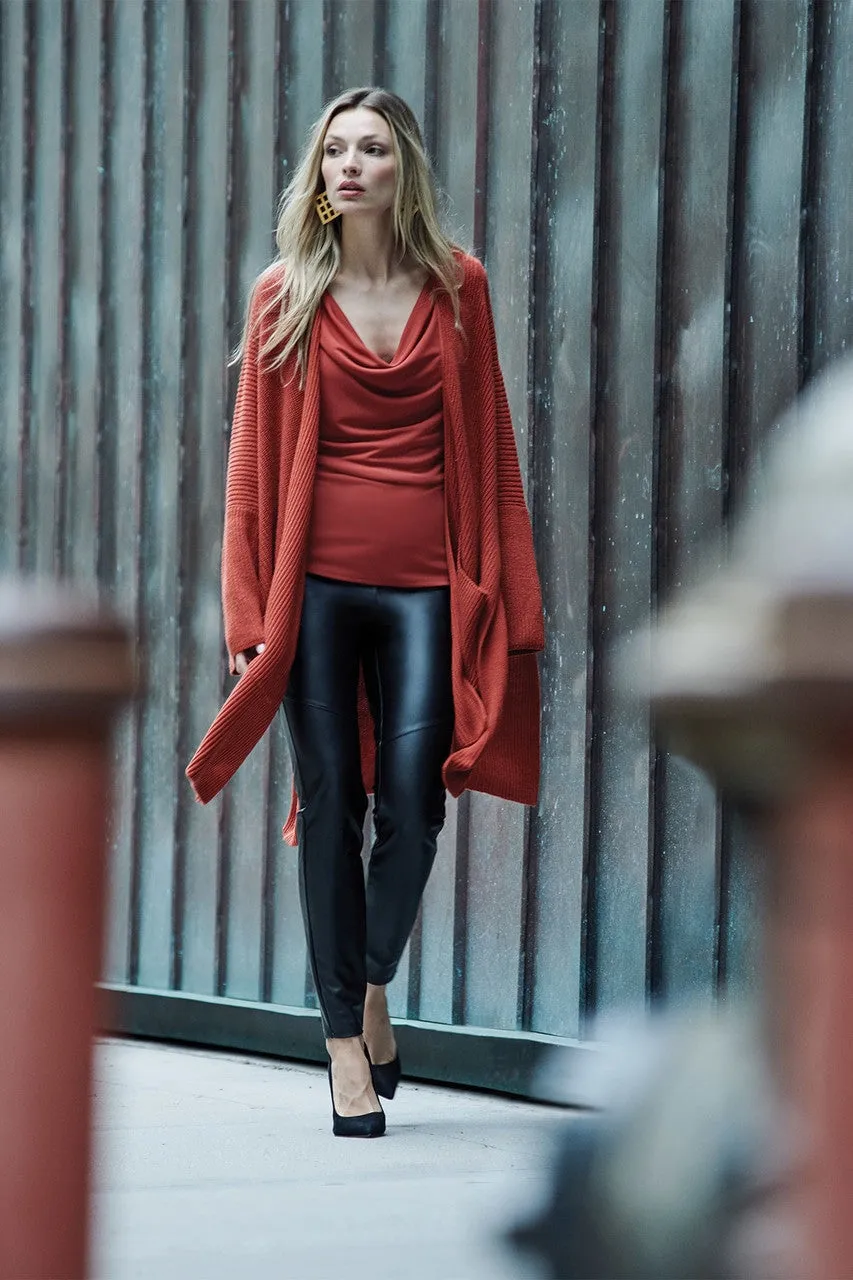 Faux Leather Stretch Leggings