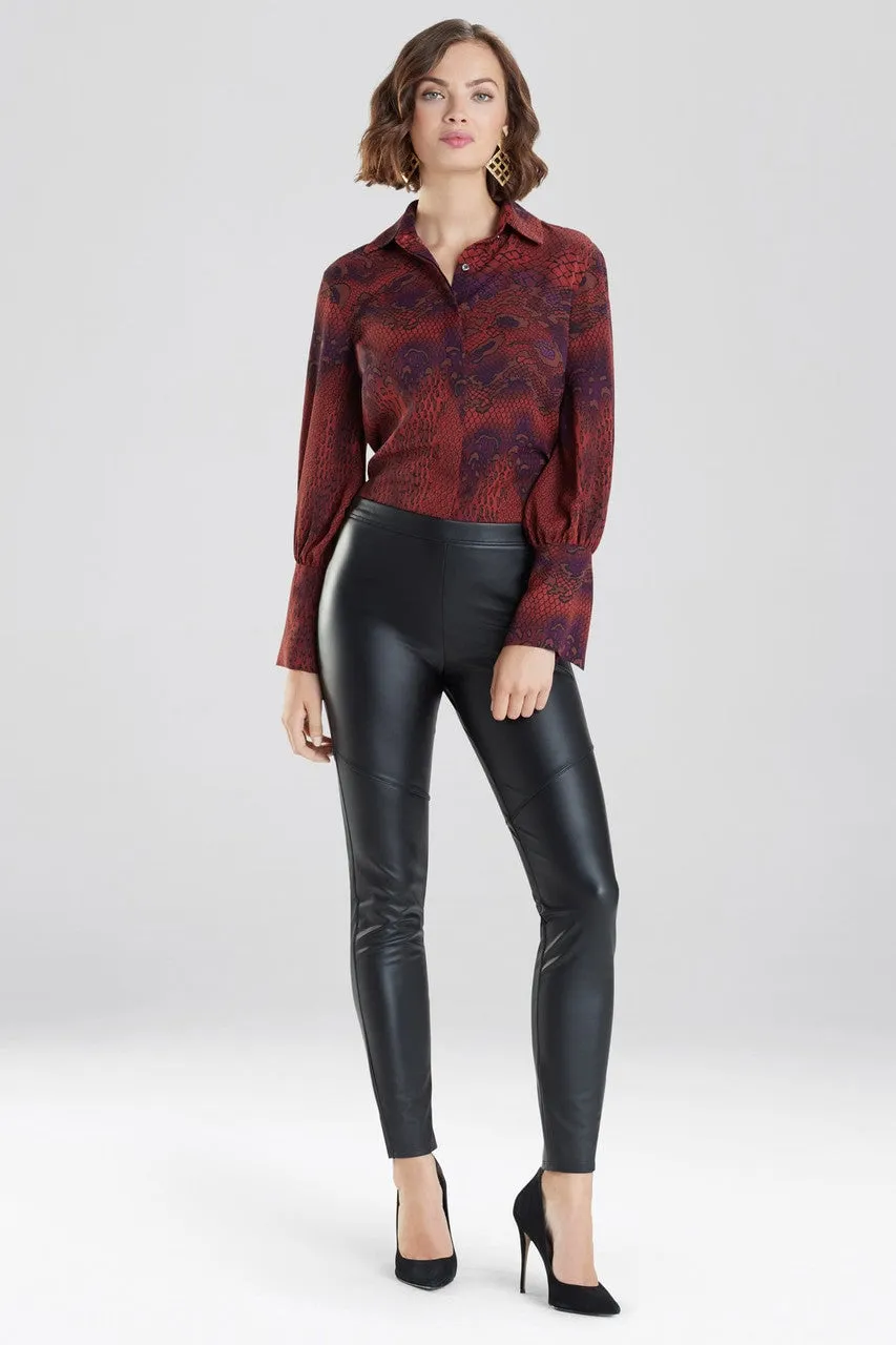 Faux Leather Stretch Leggings