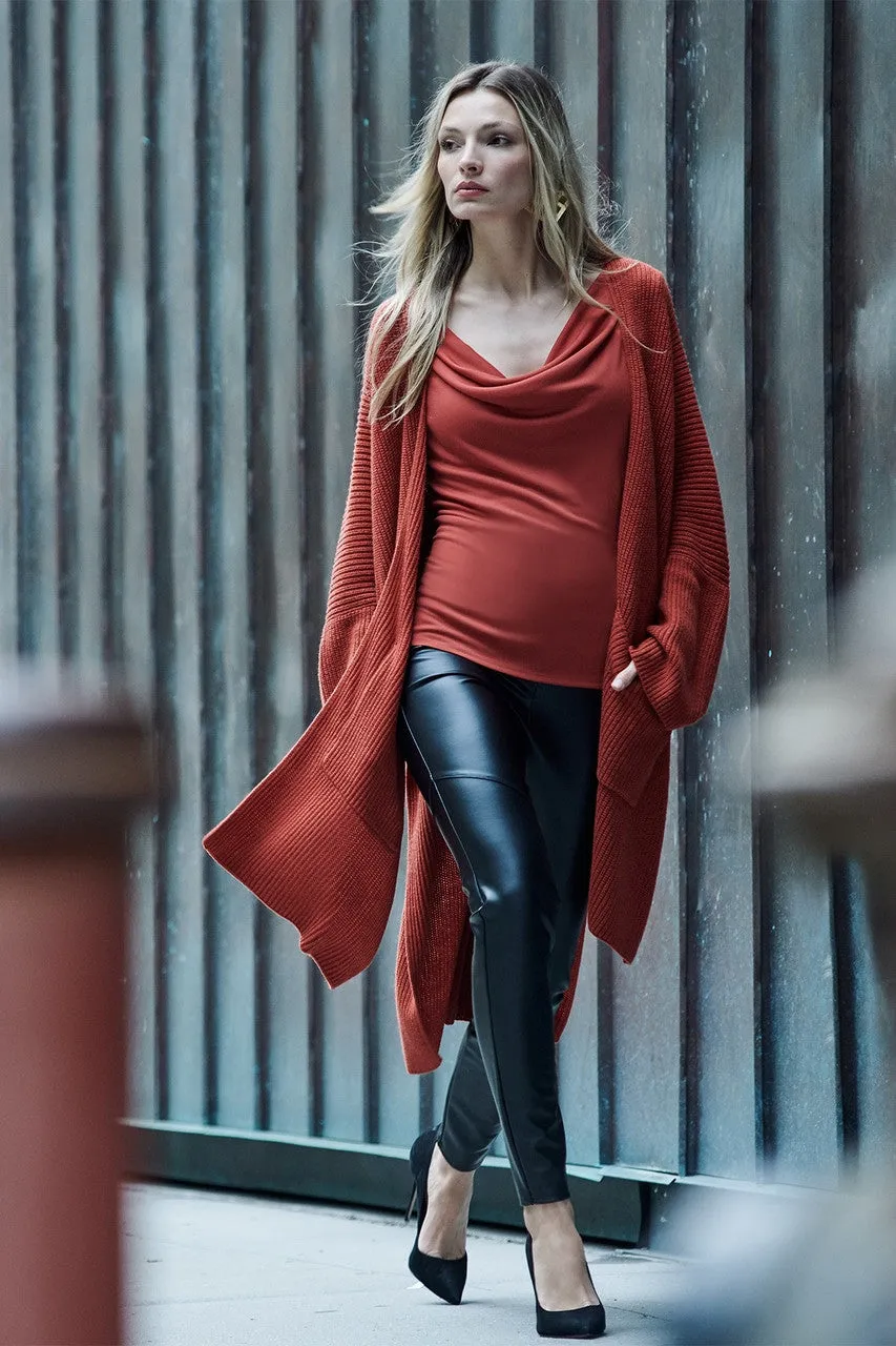 Faux Leather Stretch Leggings