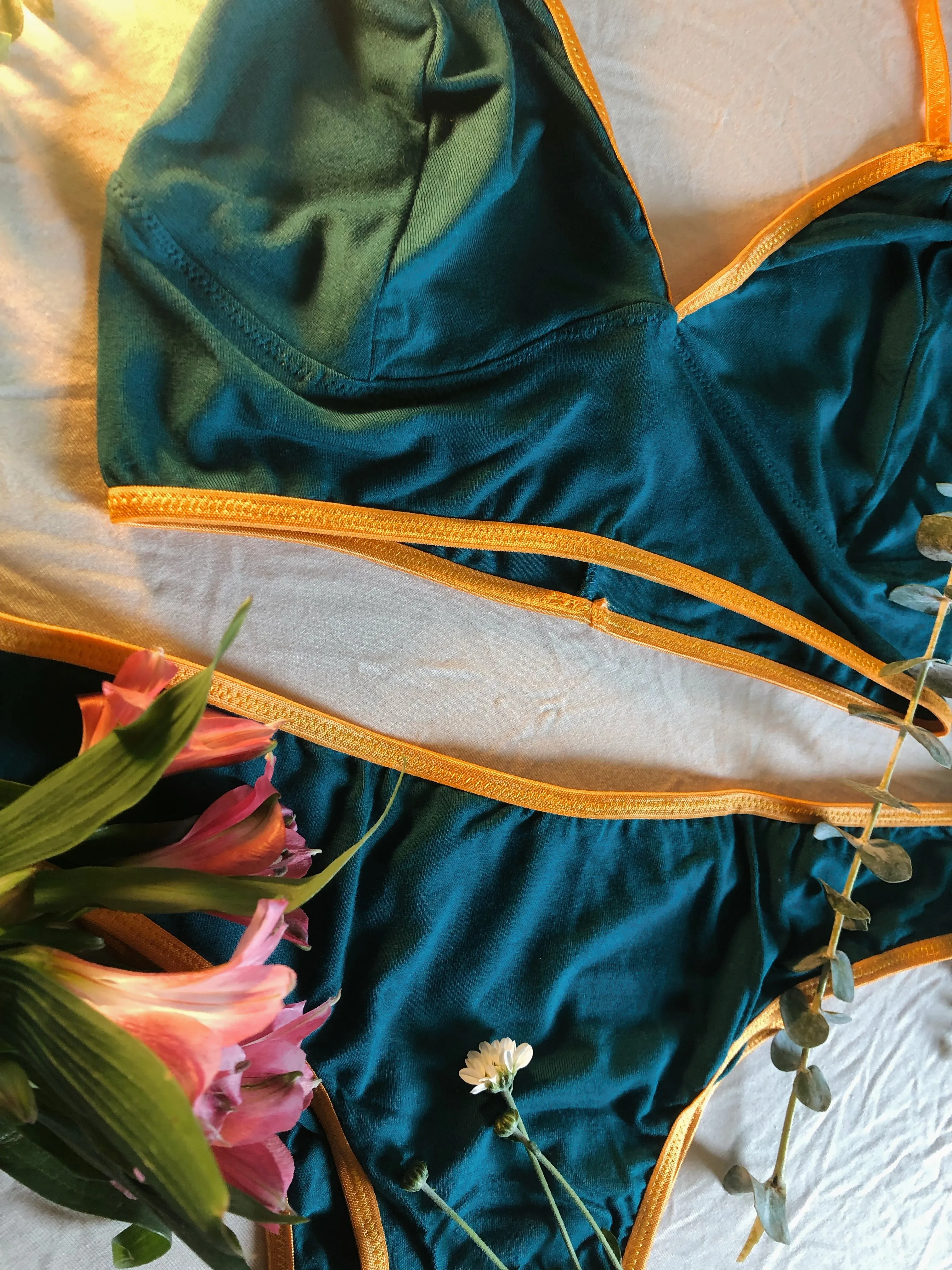 Organic Delight Garden Lingerie Set
