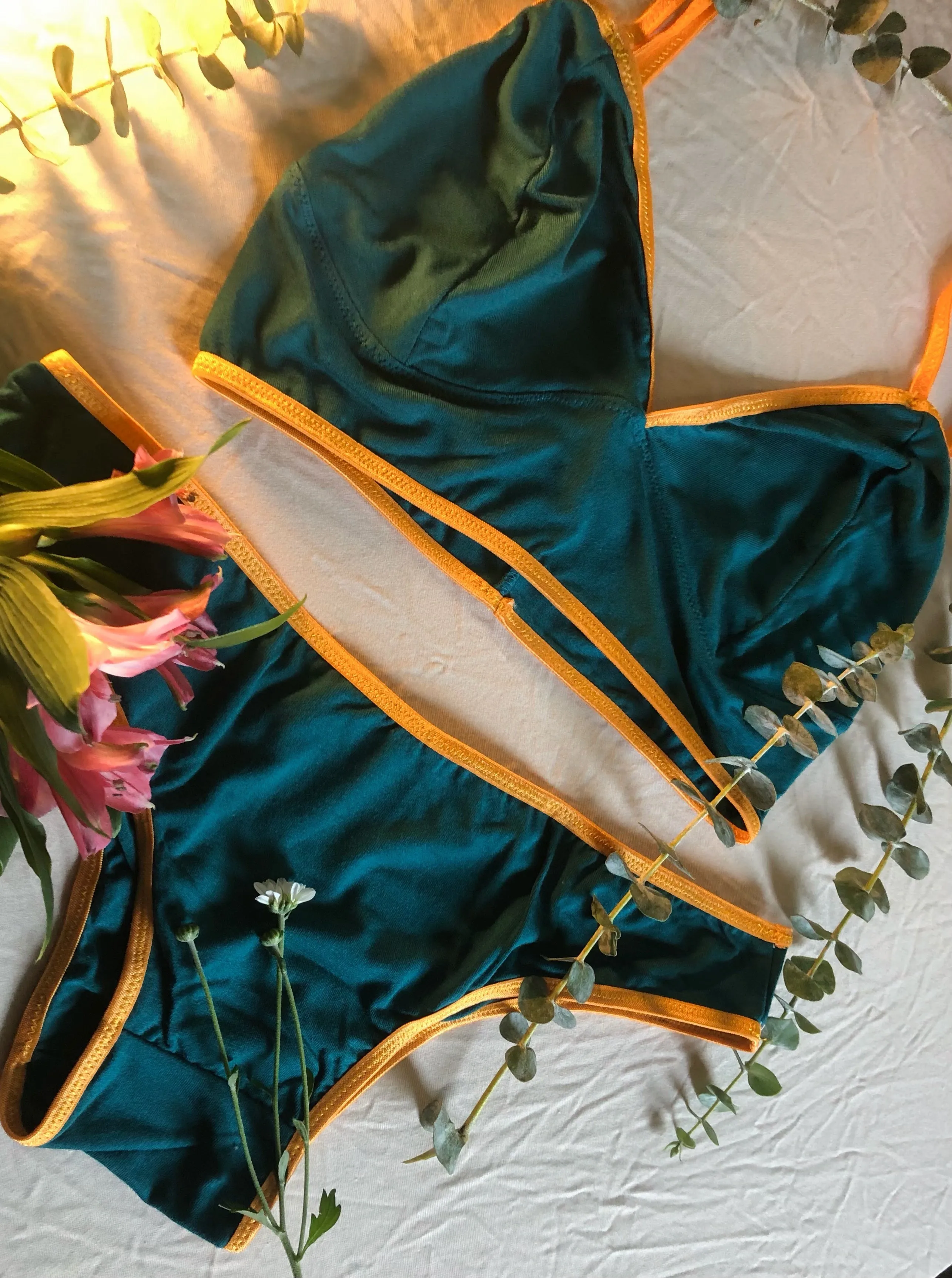 Organic Delight Garden Lingerie Set