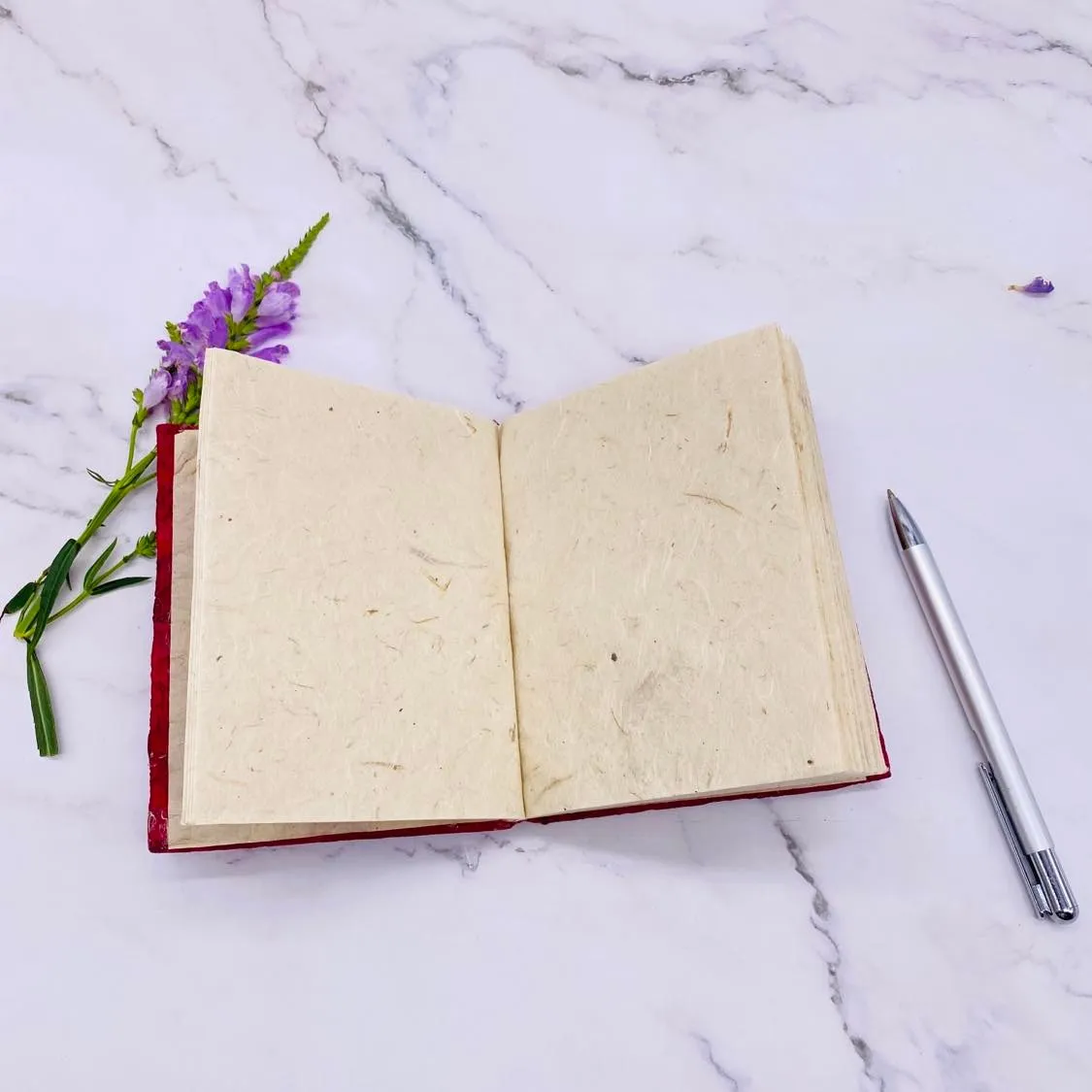 Hand Painted Eco Friendly Flower Design Journal