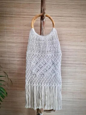 HANDMADE MACRAME/ BAMBOO BAG