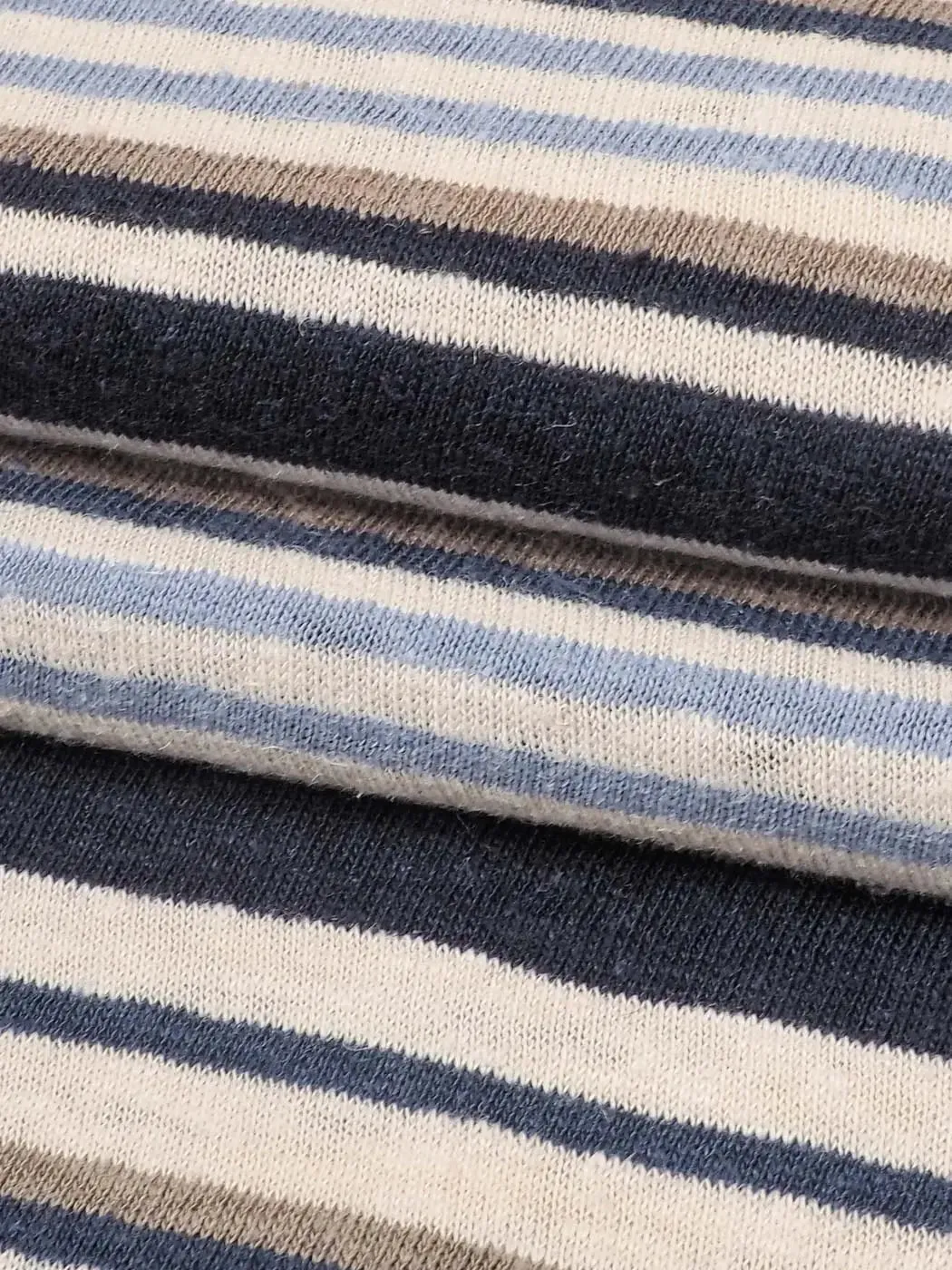Hemp & Organic Cotton Mid-Weight Yarn Dyed Stripe Jersey ( KJ21E821A / KJ21E821B )