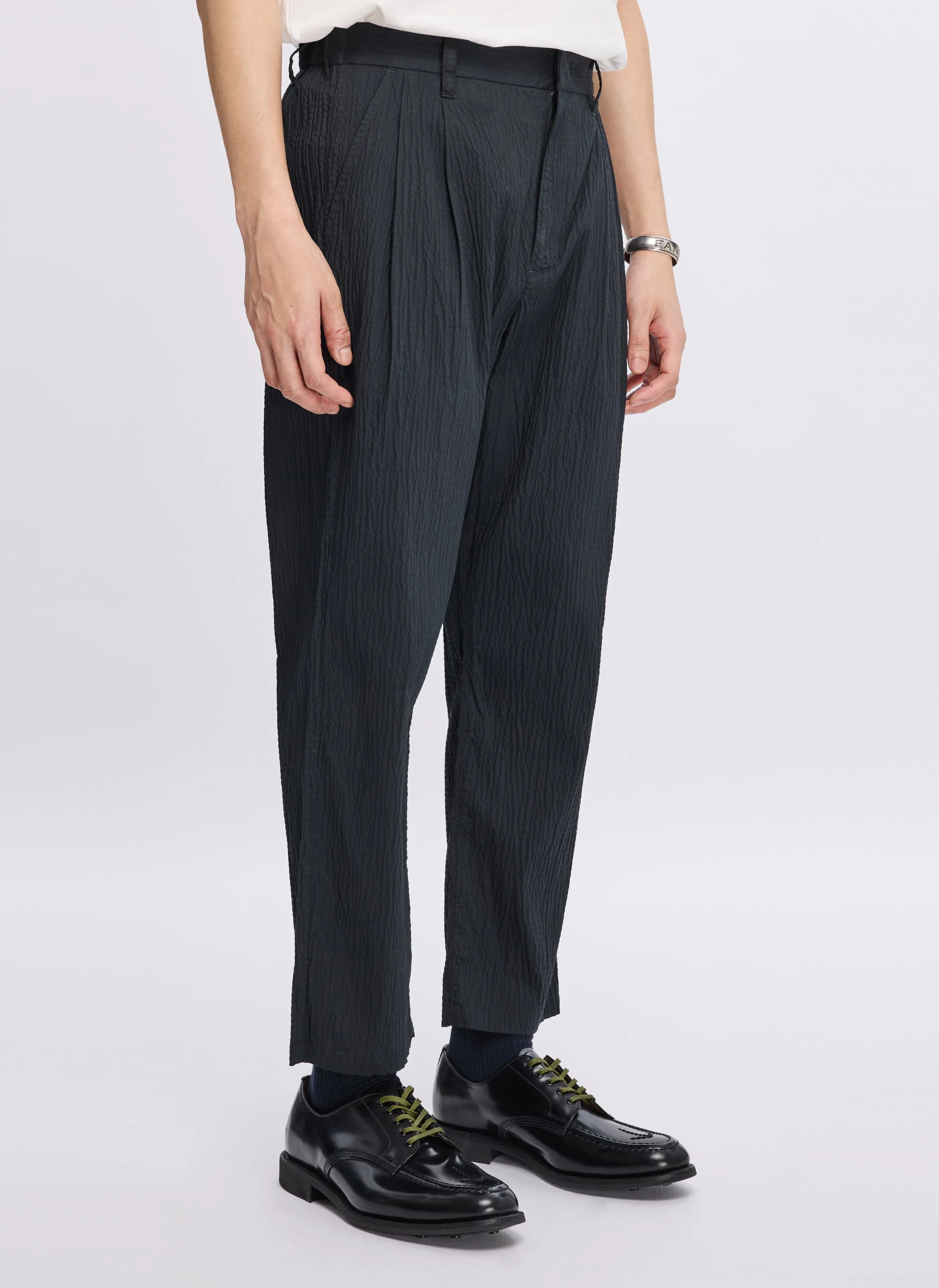 Indigo Cotton Linen Pants