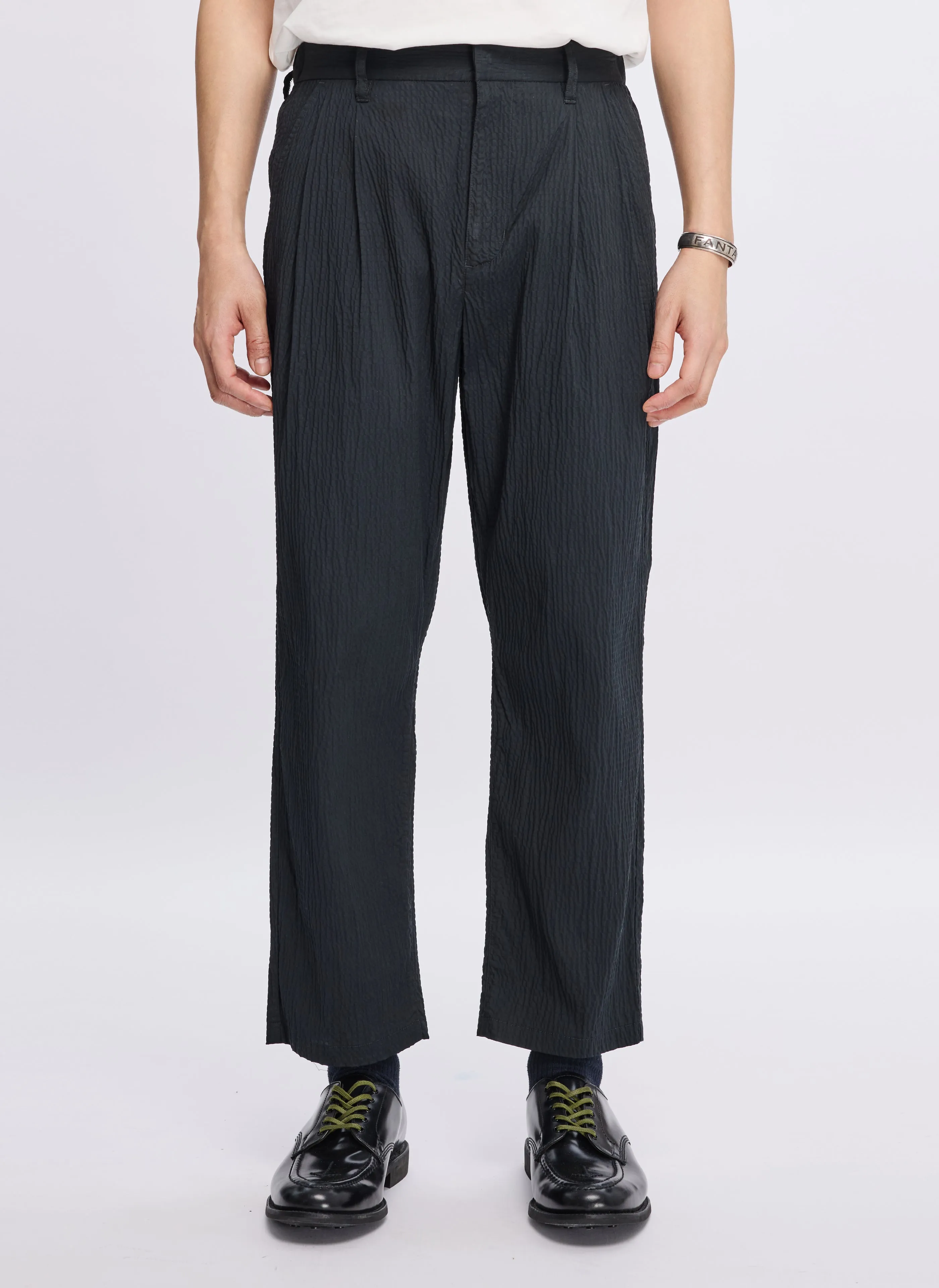 Indigo Cotton Linen Pants