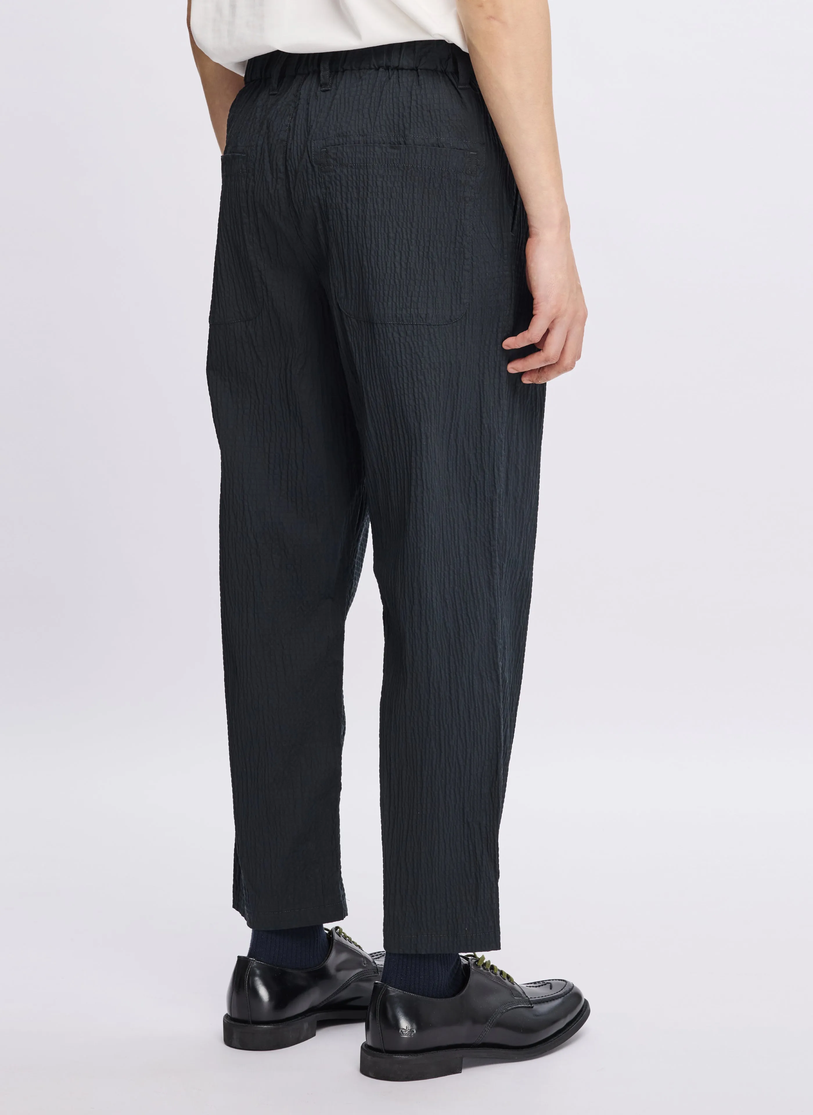 Indigo Cotton Linen Pants