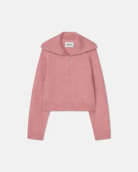 Jannis - Sale Upcycled Alpaca Sweater - Pink Alpaca
