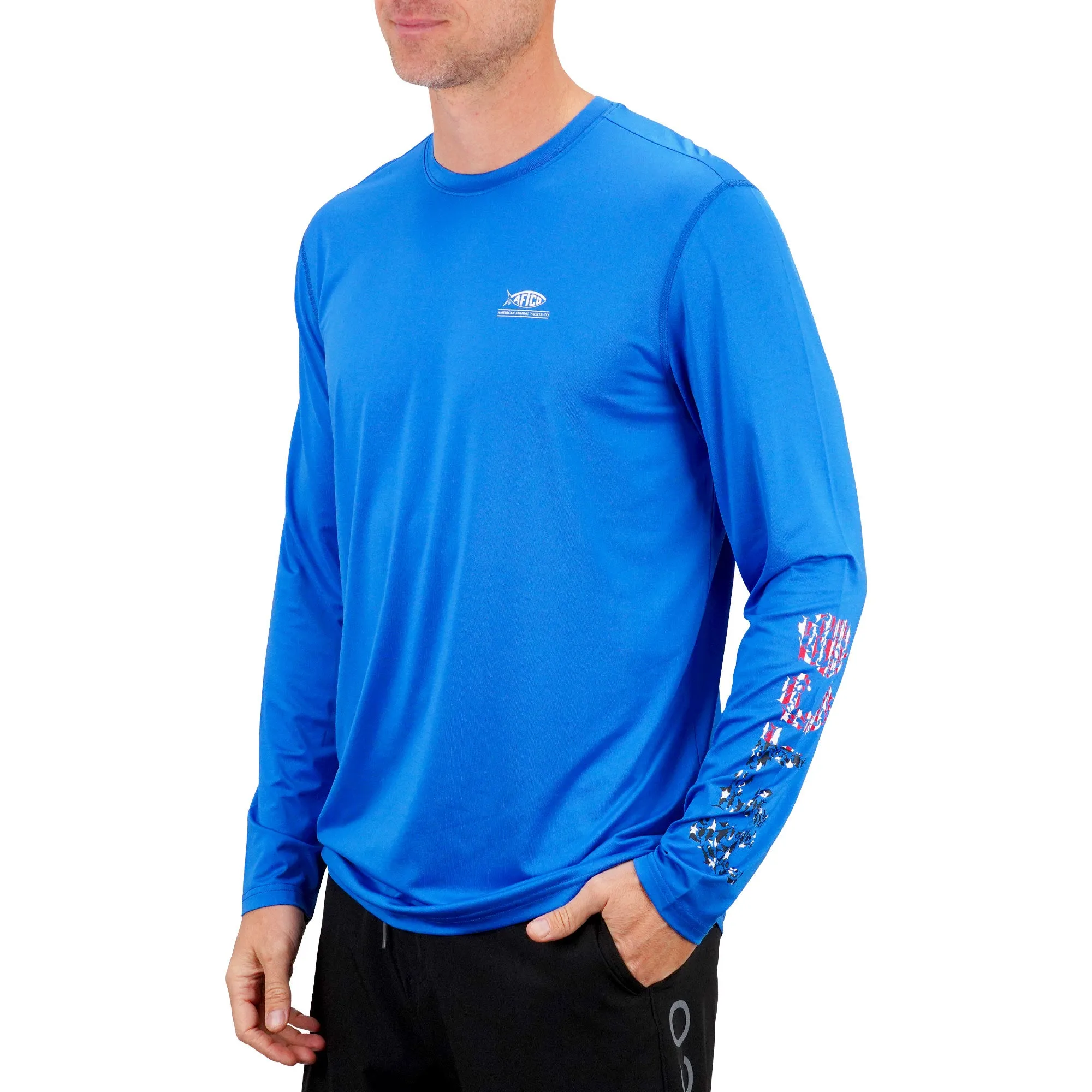 Jigfish Americana UVX Long Sleeve Sun Protection Shirt – Advanced UV Defense and Comfort!