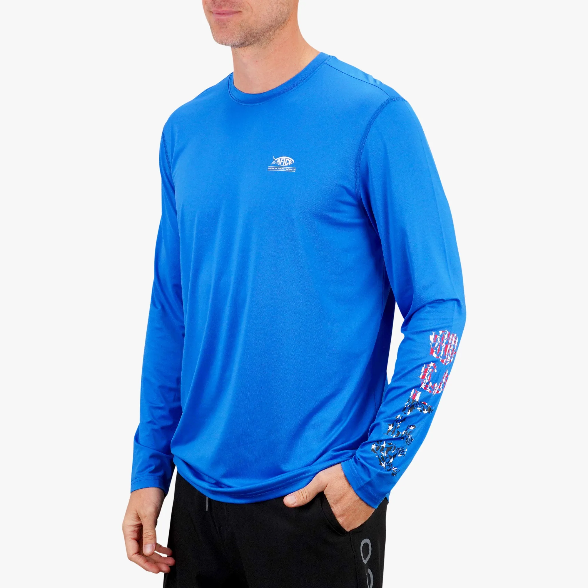 Jigfish Americana UVX Long Sleeve Sun Protection Shirt – Advanced UV Defense and Comfort!