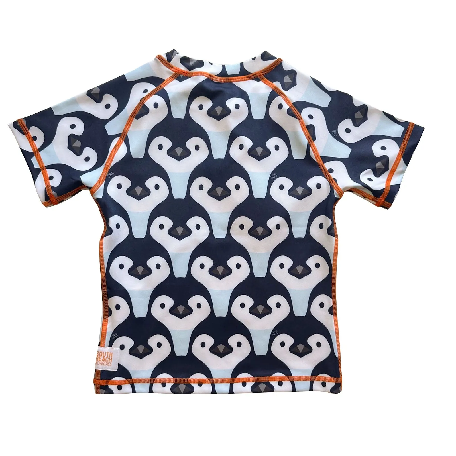 Kids Recycled Rashie: Penguin Parade