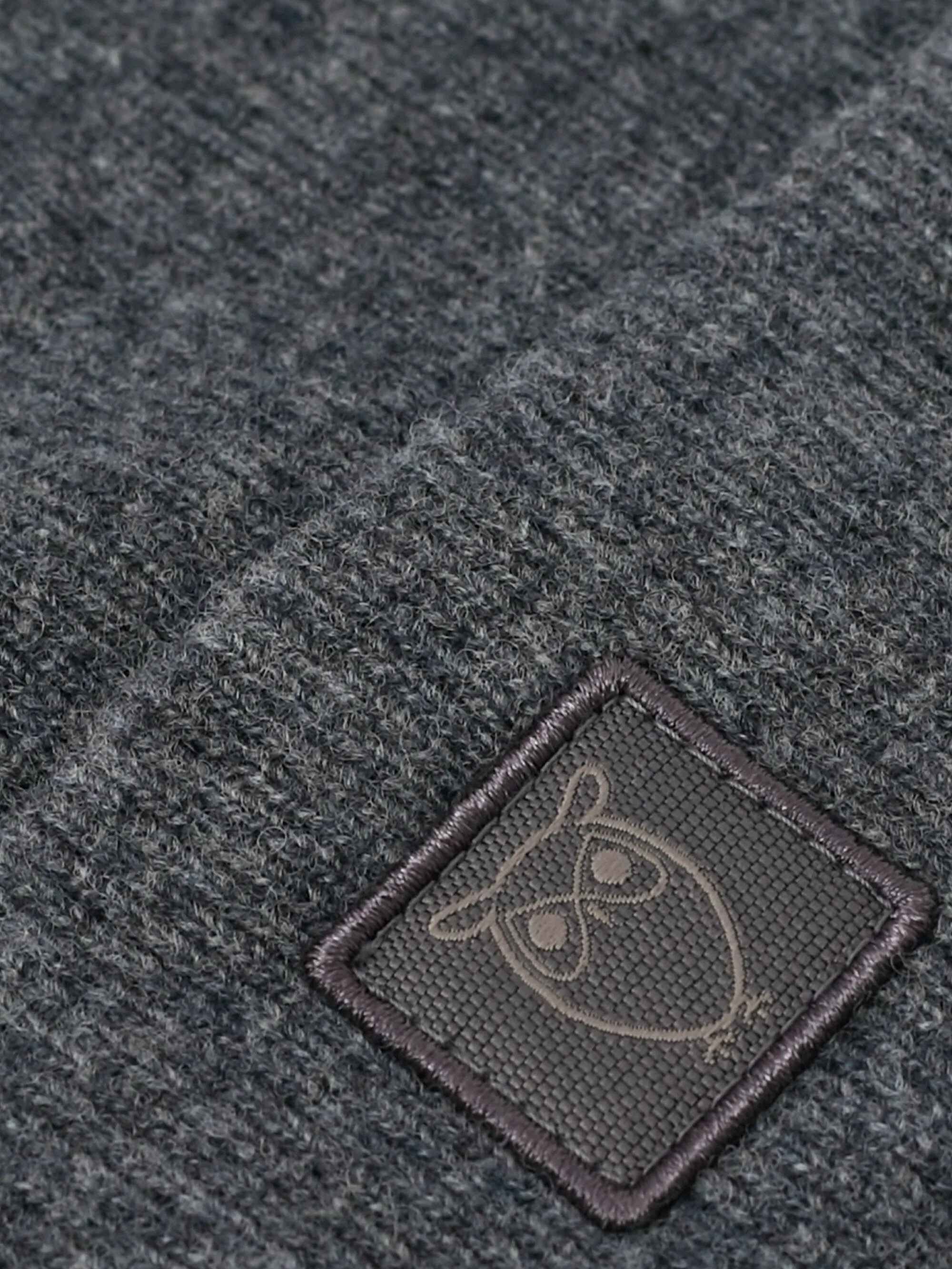 Kids Wool beanie - Dark Grey Melange