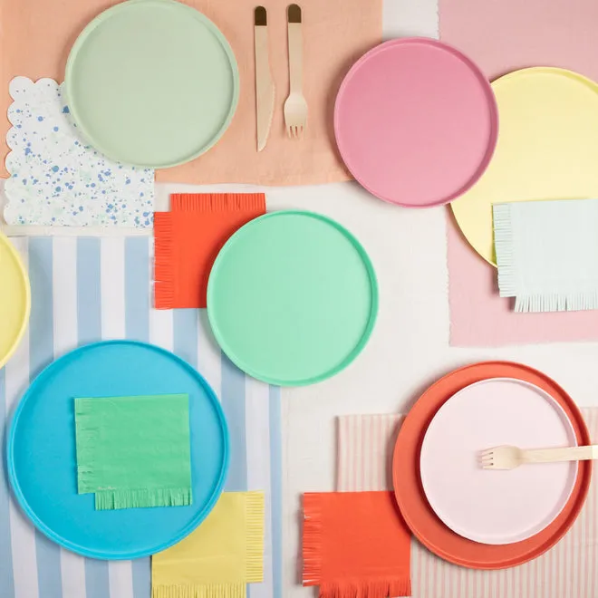 Large Bright Mix Eco Plates