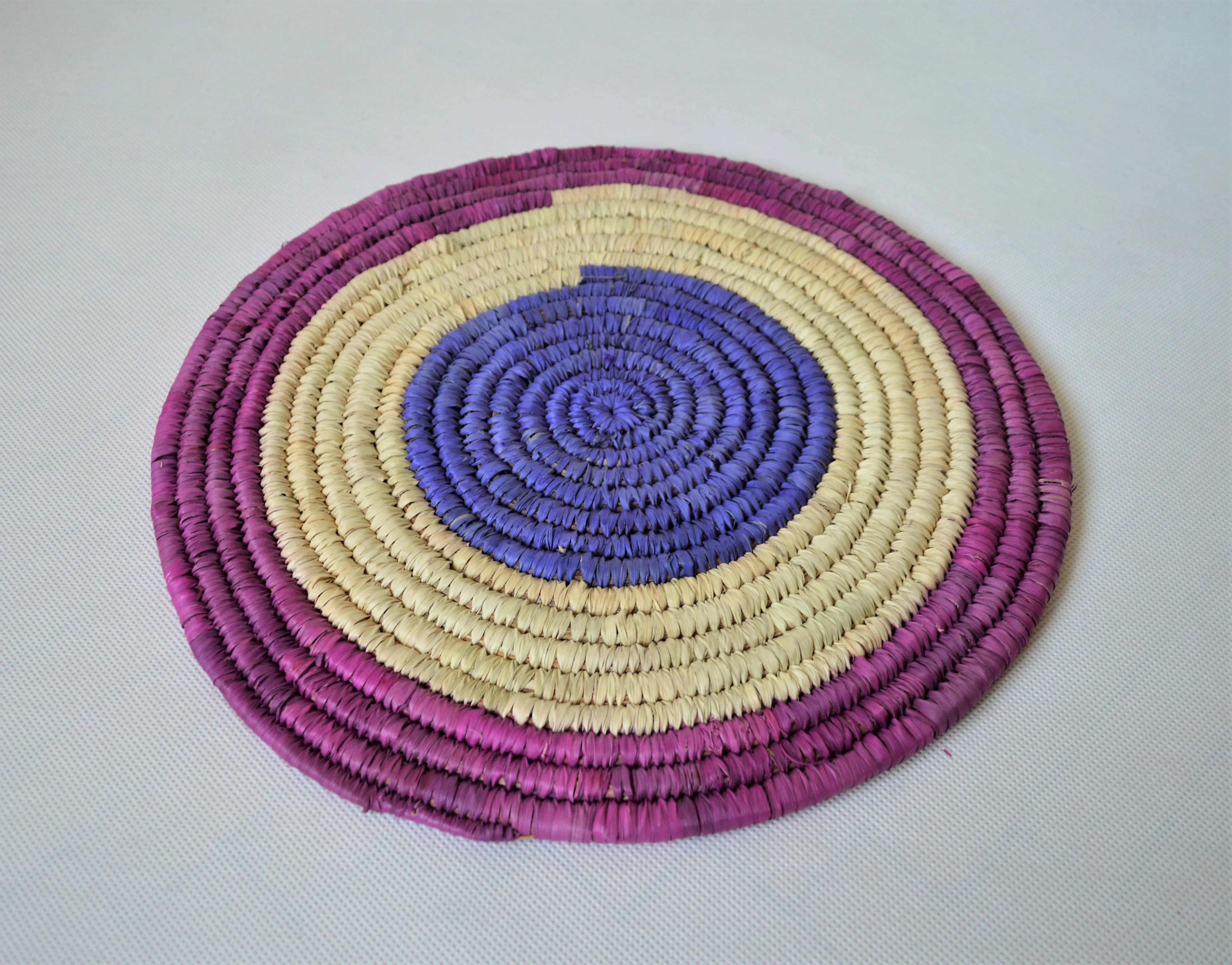Large Nubian trivet (P30217) Purple and blue wall decor