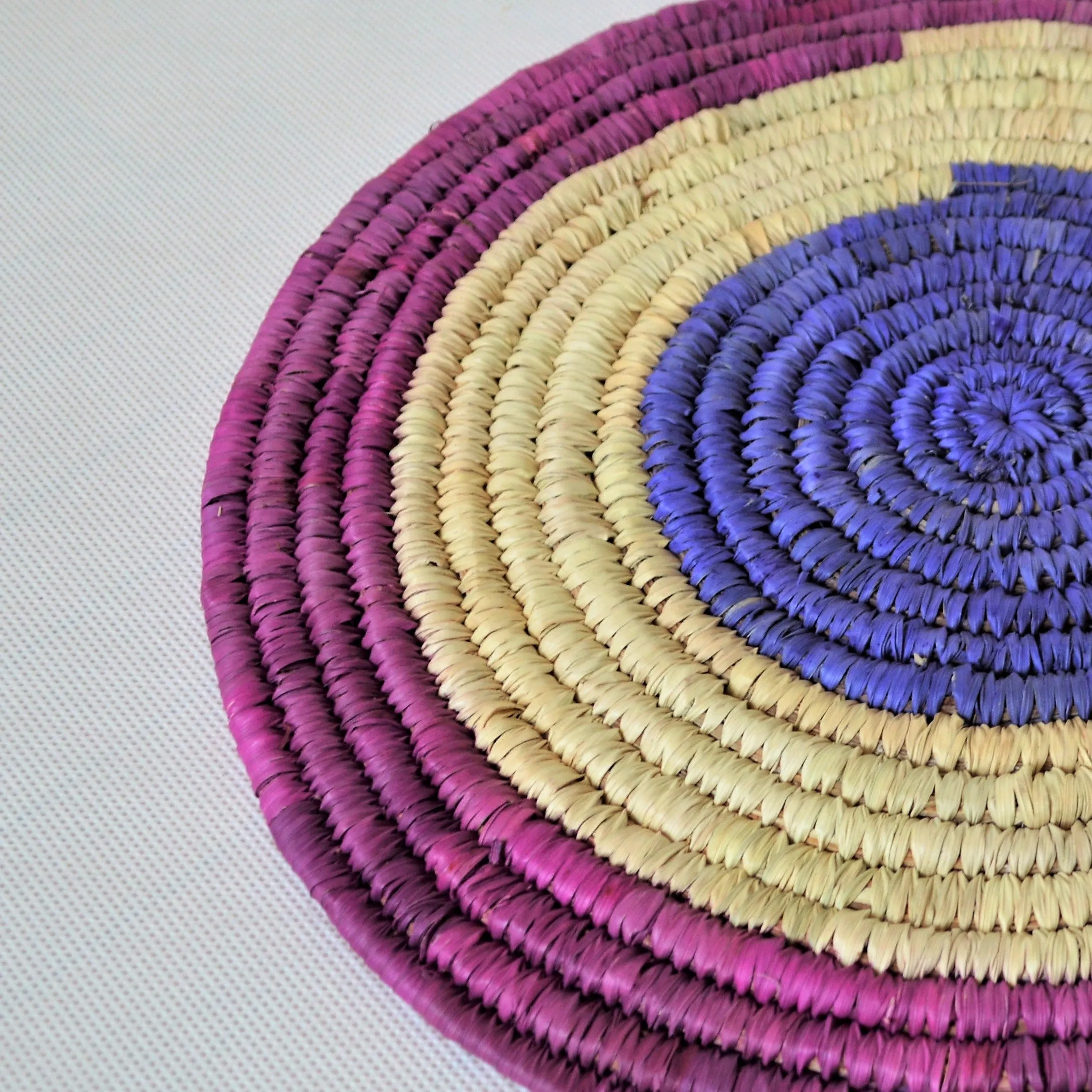 Large Nubian trivet (P30217) Purple and blue wall decor