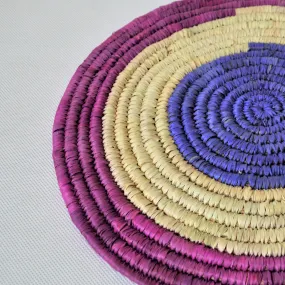 Large Nubian trivet (P30217) Purple and blue wall decor