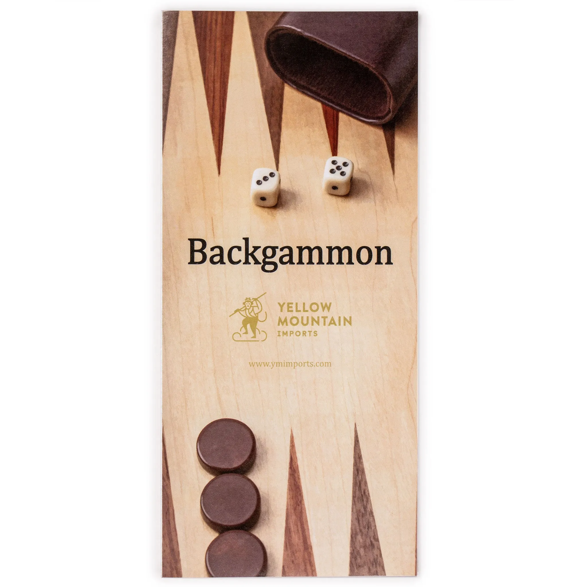 Leatherette Backgammon Game Set, "Konya" - 15"