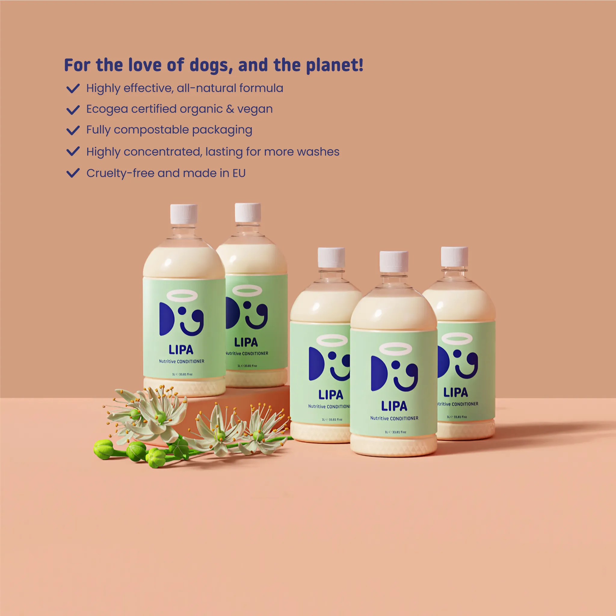 LIPA CONDITIONER GROOMERS SET 5L | Nurturing Care for Your Canine Clients