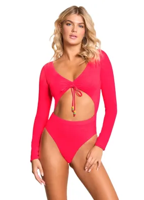 Maaji Cherry Red Rose Surf One Piece