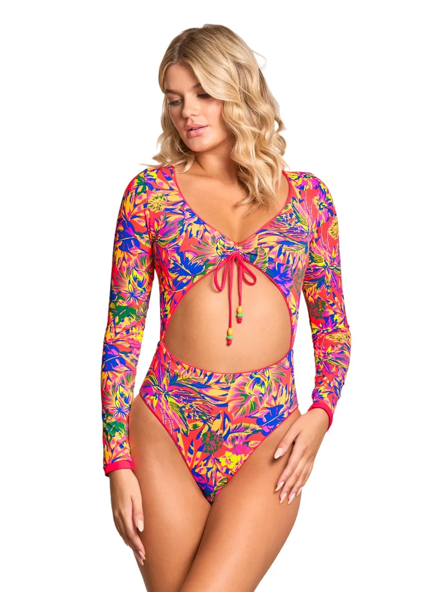 Maaji Cherry Red Rose Surf One Piece