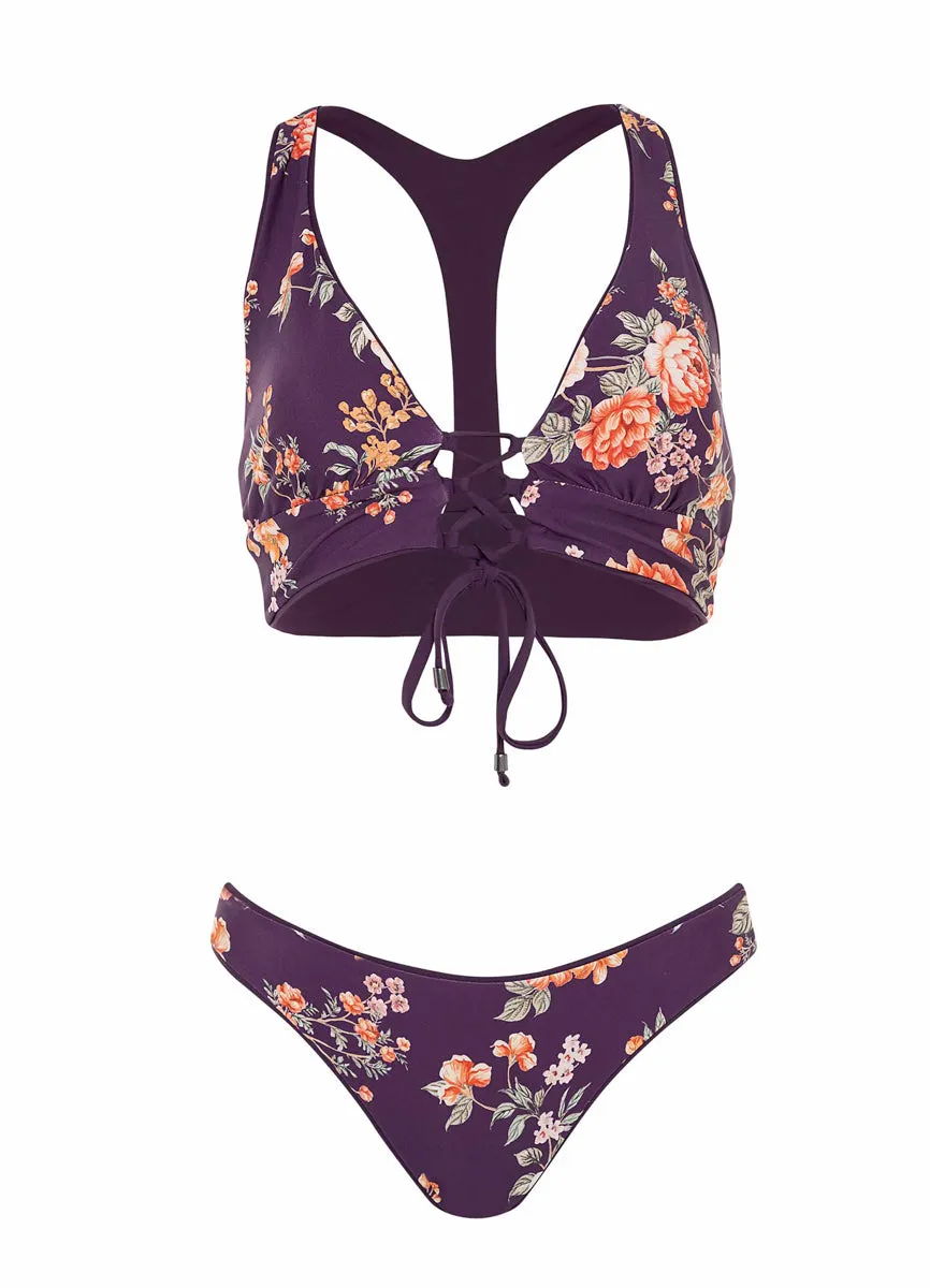 Classic Bikini Bottom - Maaji Dark Grape Sublimity Collection.