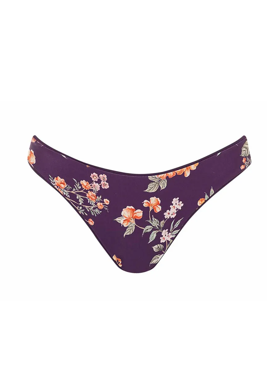 Classic Bikini Bottom - Maaji Dark Grape Sublimity Collection.