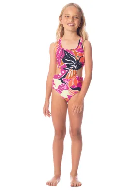 Maaji Girls Stylish Jungle Reef Sunup One-Piece Swimsuit