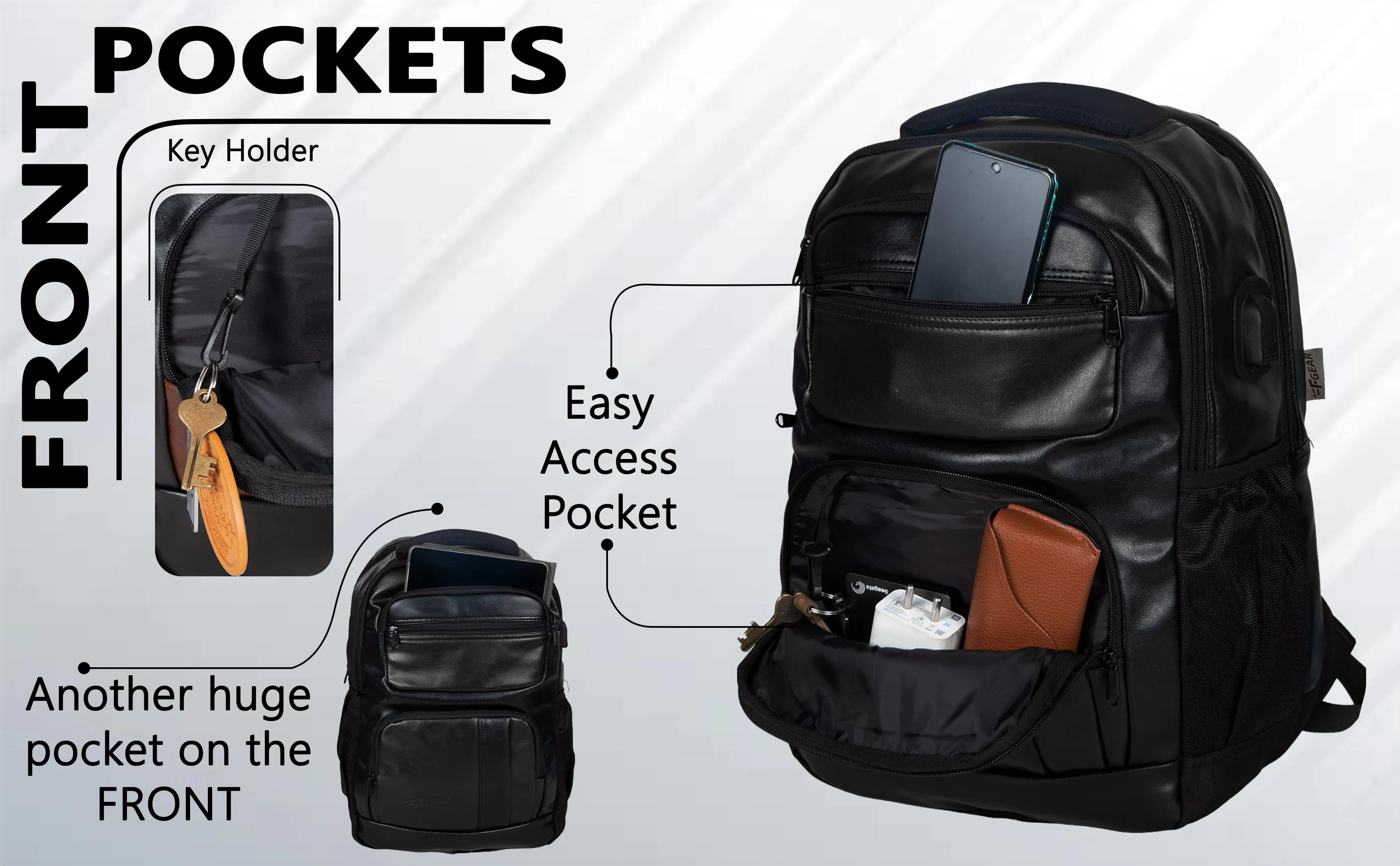 Mantra V2 28L Black Laptop backpack with raincover