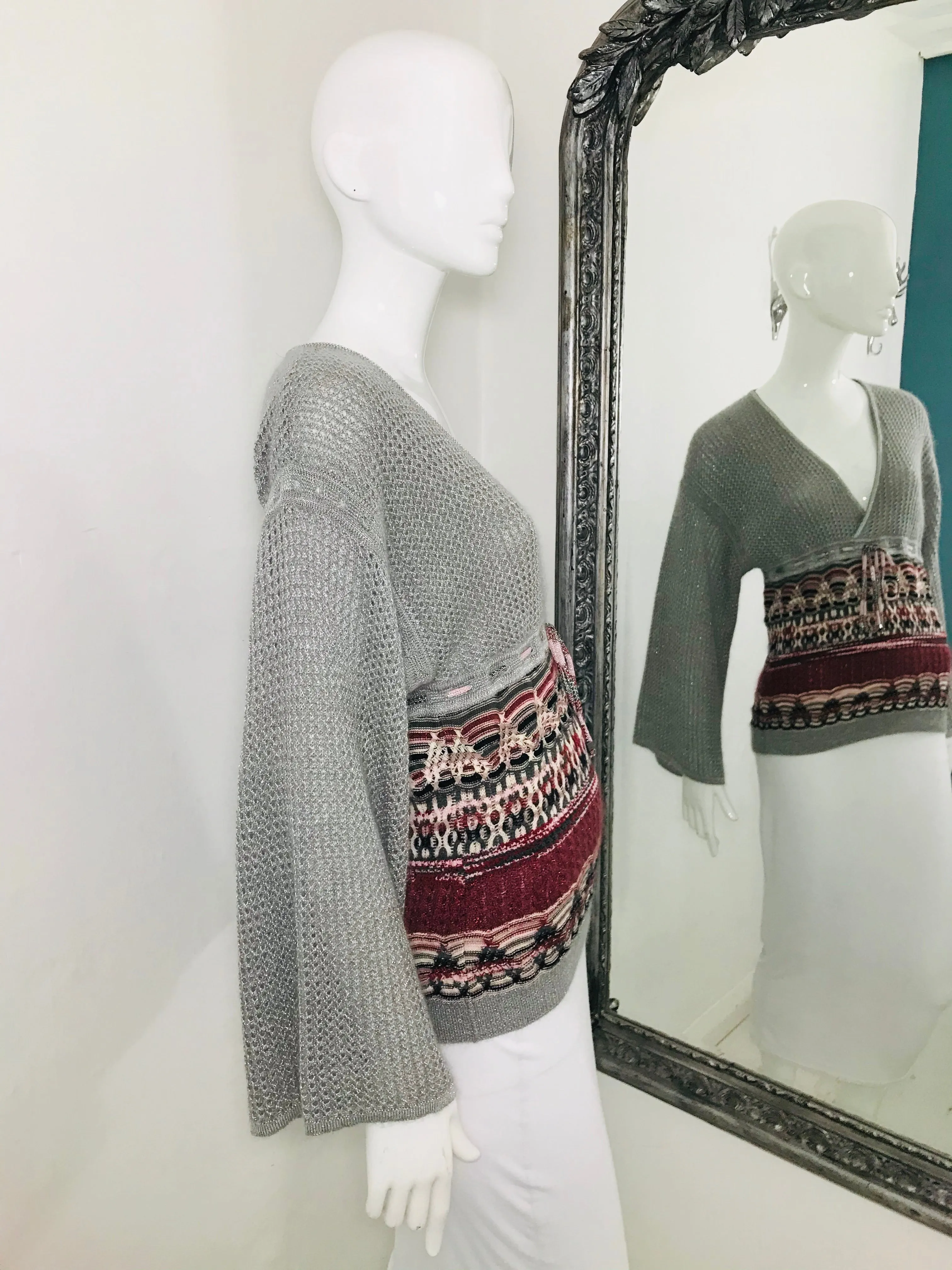 Missoni Metallic Knit Jumper. Size 42IT