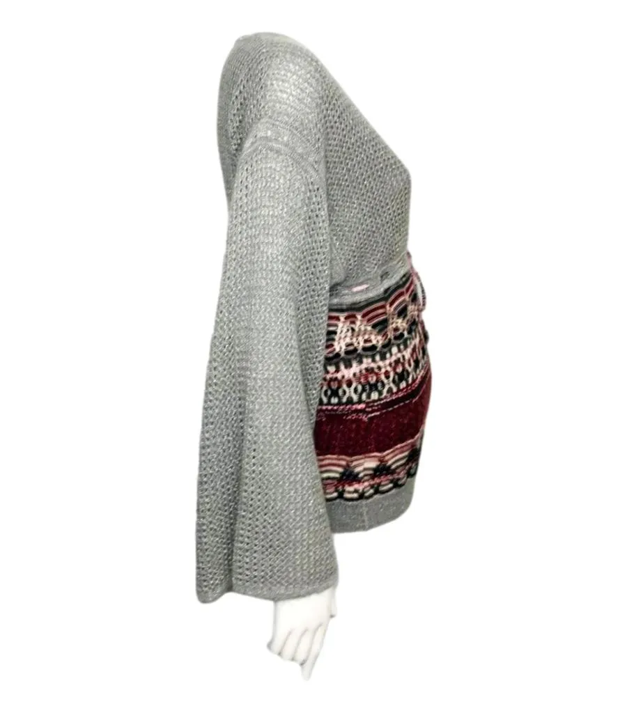 Missoni Metallic Knit Jumper. Size 42IT