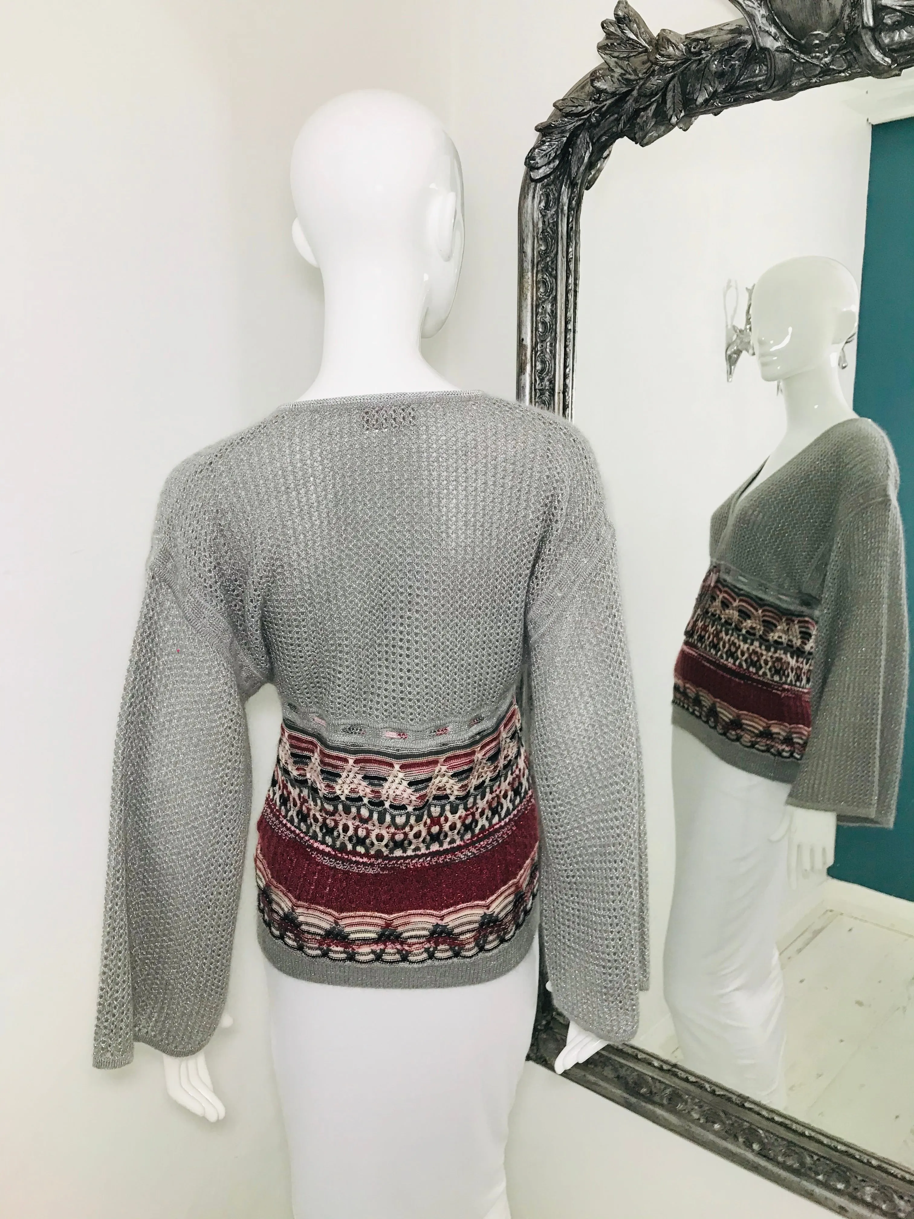 Missoni Metallic Knit Jumper. Size 42IT