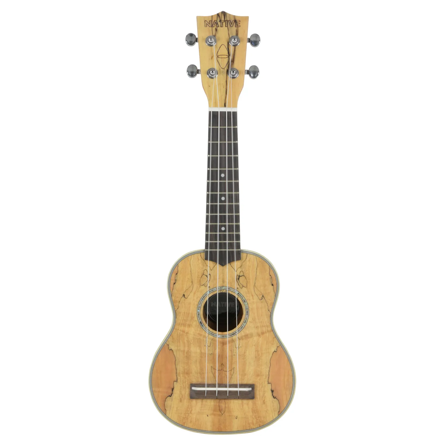 Native Concert Ukulele in Spalted Maple Wood (with Aquila Ukulele Strings)