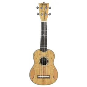 Native Concert Ukulele in Spalted Maple Wood (with Aquila Ukulele Strings)