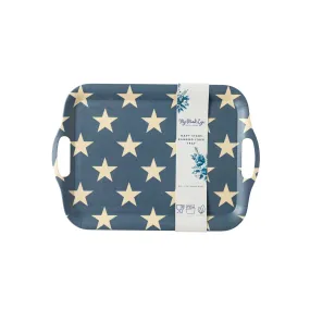 Navy Star Reusable Bamboo Tray