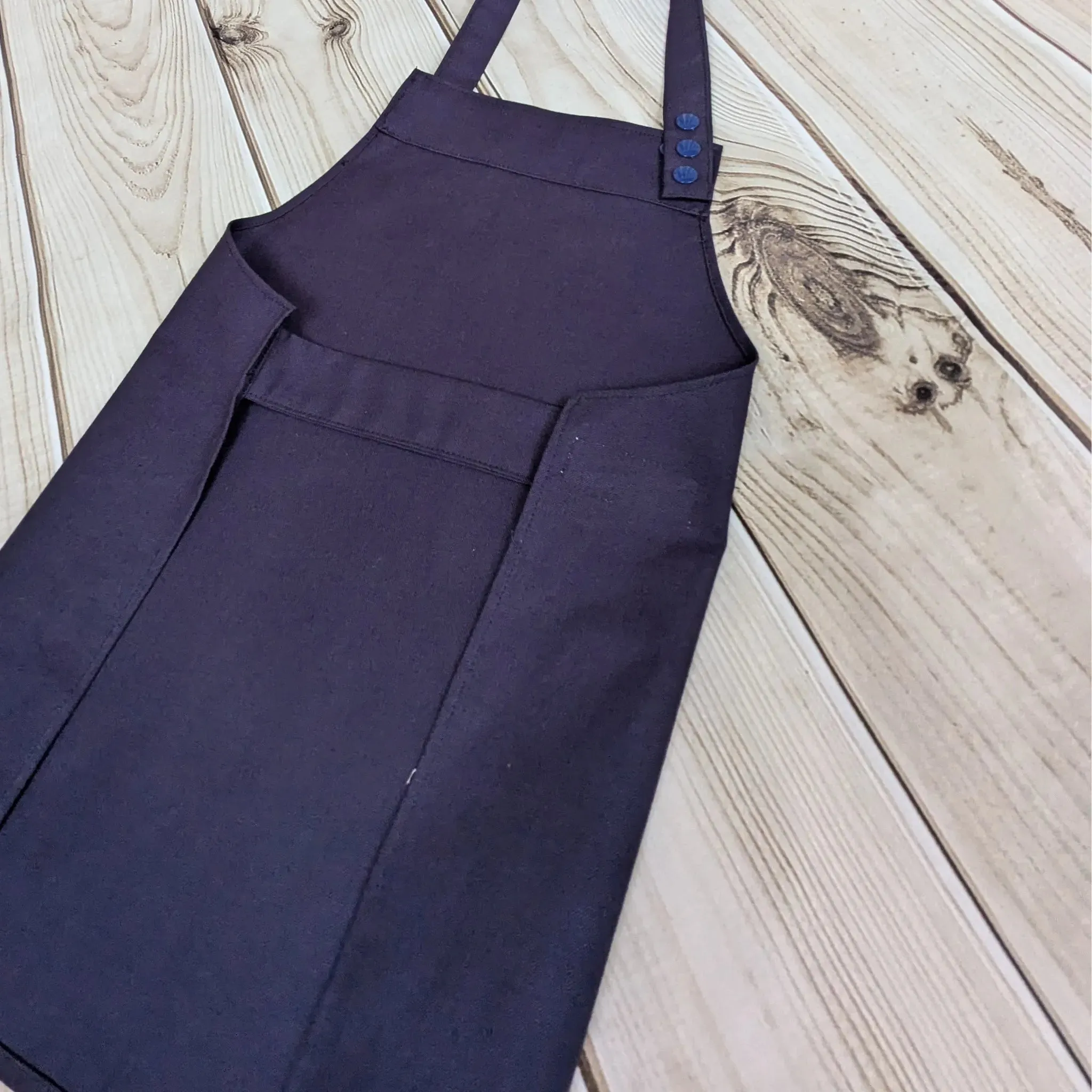 Personalised Children's Apron - Navy Blue