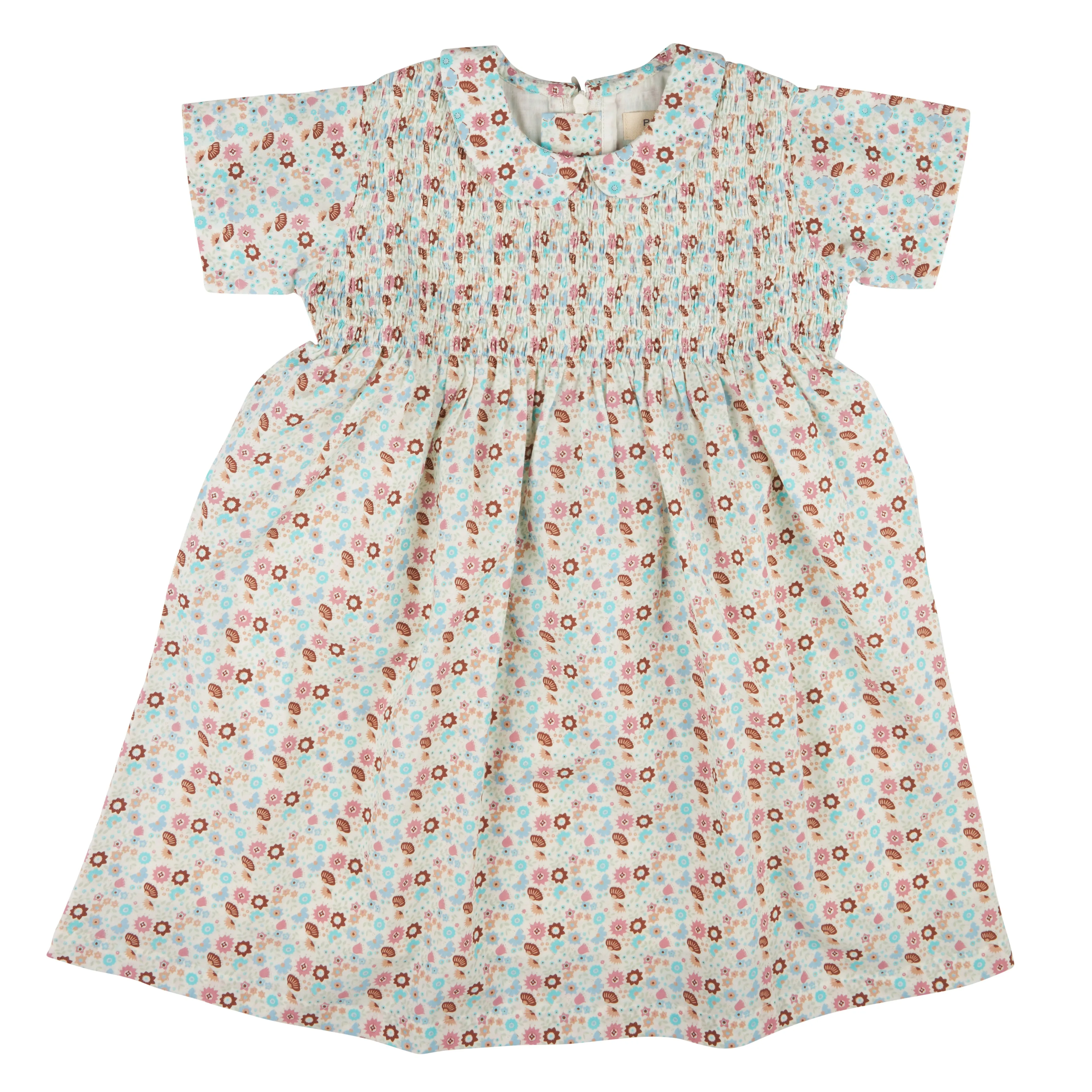 Pigeon Organics Smock Peter Pan collar dress, ditsy