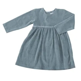 Pigeon Organics Velour party dress - powder blue