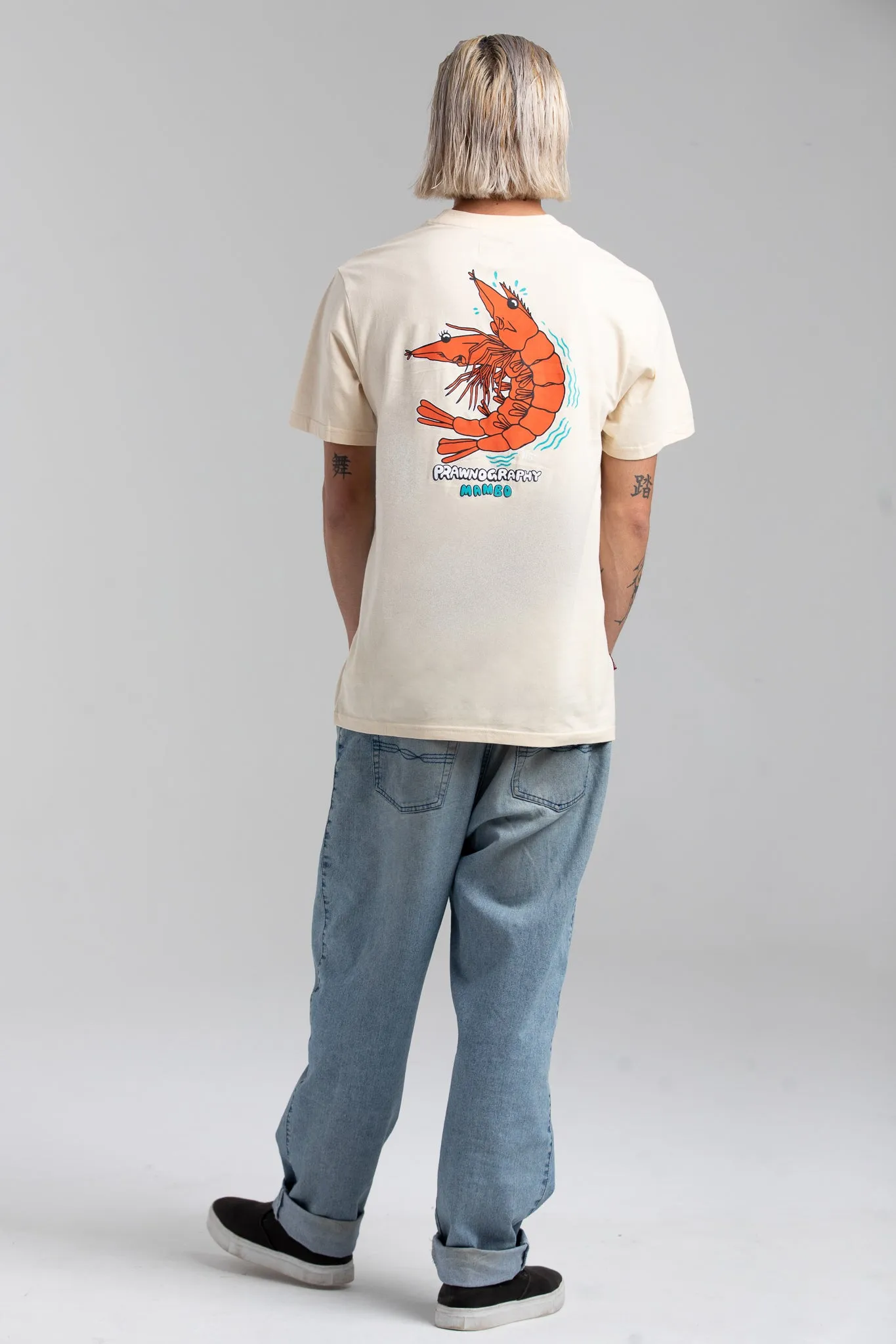 PRAWNOGRAPHY T-SHIRT - OATMEAL