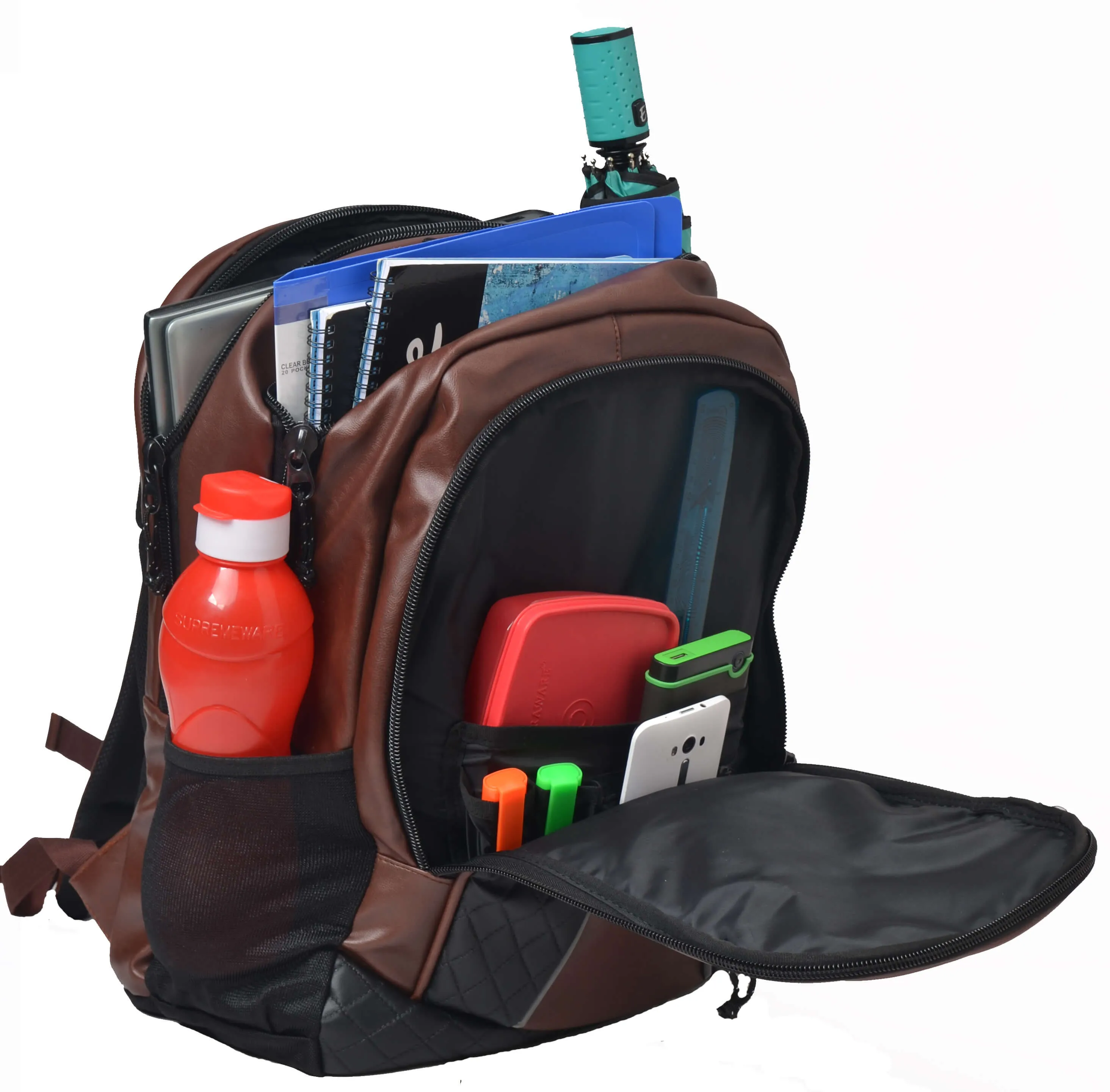 President 32L Brown Laptop Backpack