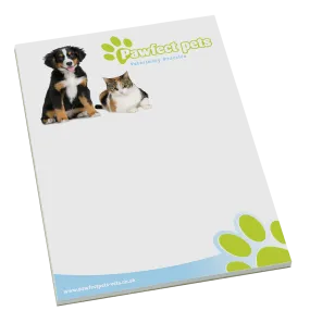 Recycled A4 Notepads - Unprinted sample