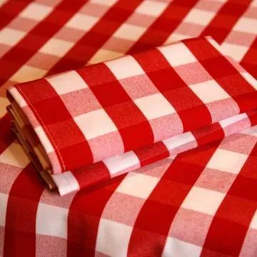 Rosso Gingham Napkins