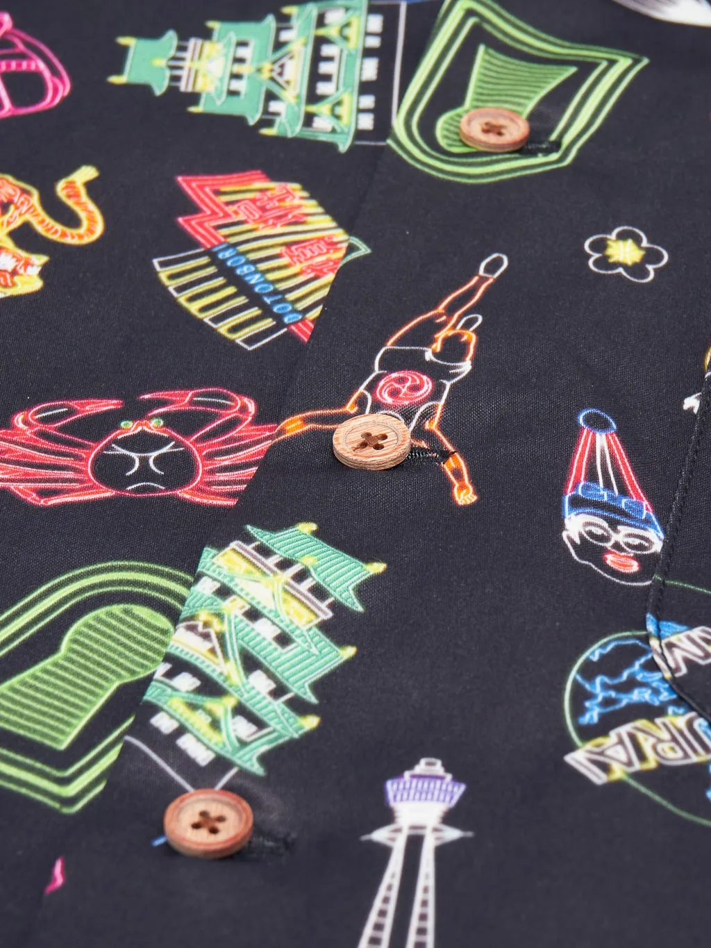 Samurai Jeans SSA25TH-OSK 25th Anniversary Osaka Neon Hawaiian Shirt
