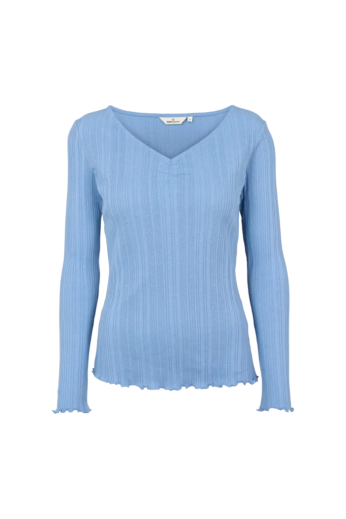 Scala V Neck Tee - Ashleigh Blue