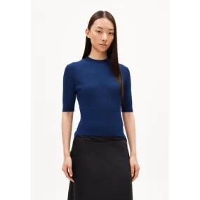 Siljiaa - Strickshirt Slim Fit aus Bio-Baumwoll Mix