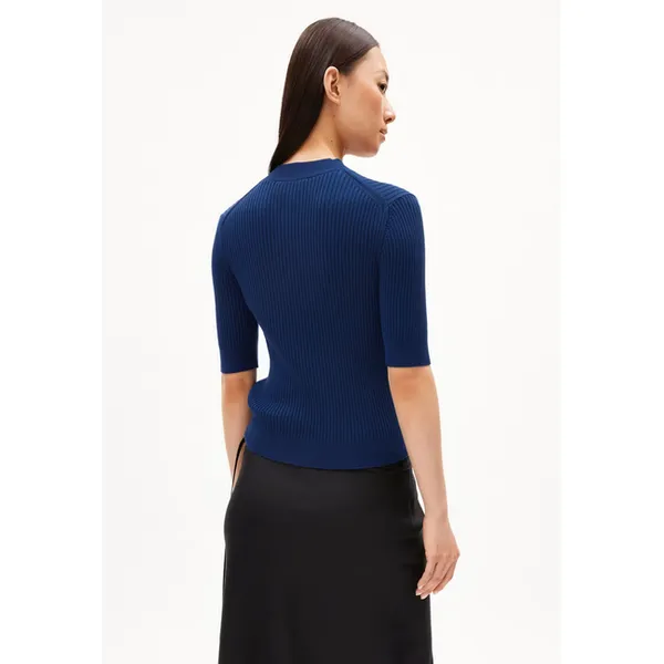Siljiaa - Strickshirt Slim Fit aus Bio-Baumwoll Mix