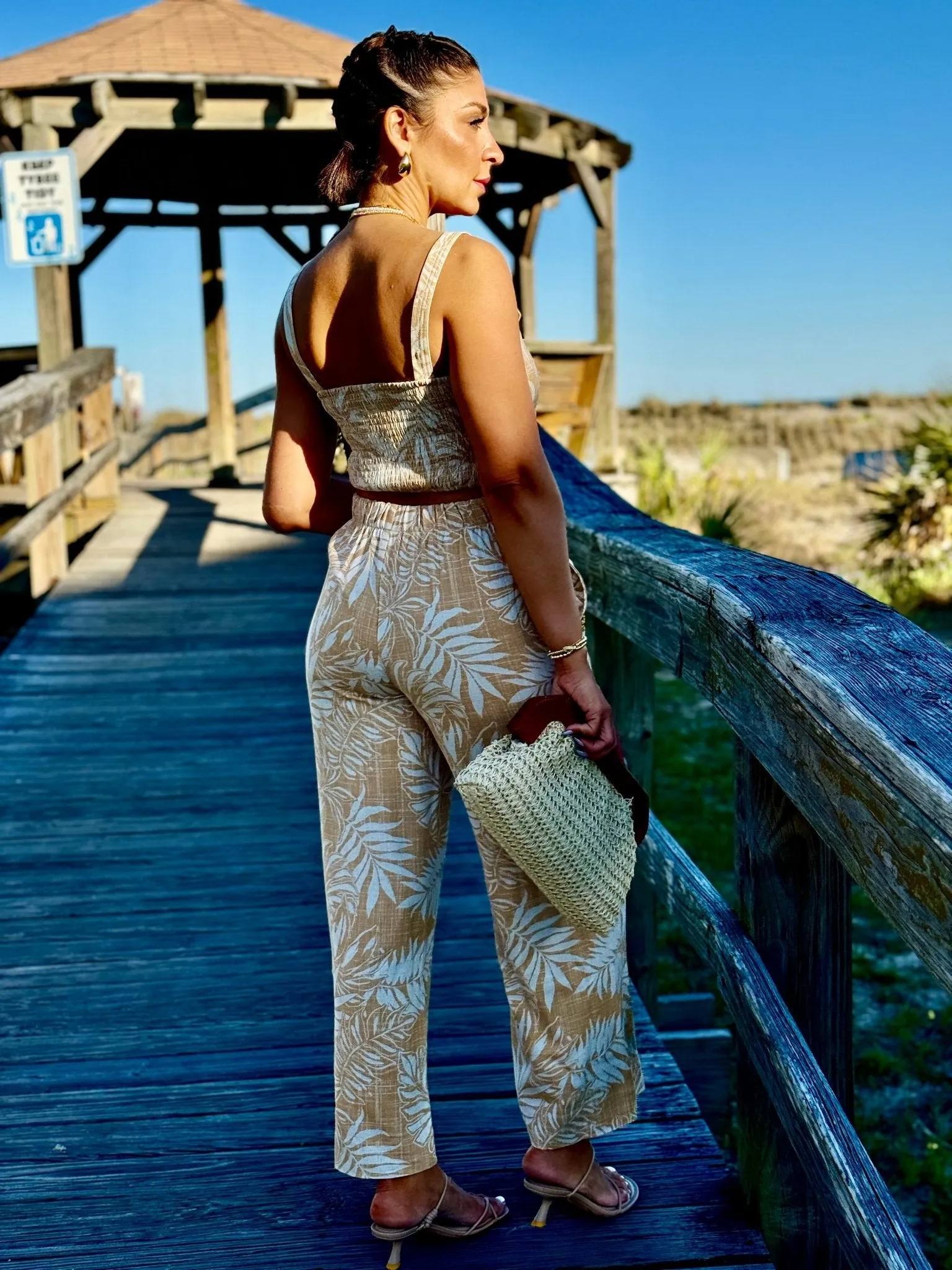 Sorrento Linen Palm Pant by Z Supply