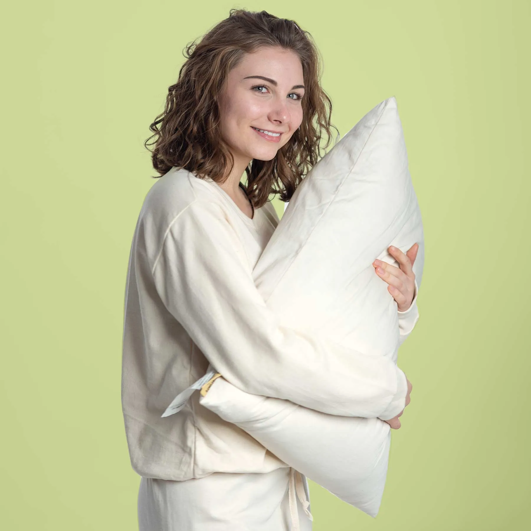 SOUTH CAROLINA 100% Organic Cotton Bed Pillow (Chemical-free; Handmade in USA)