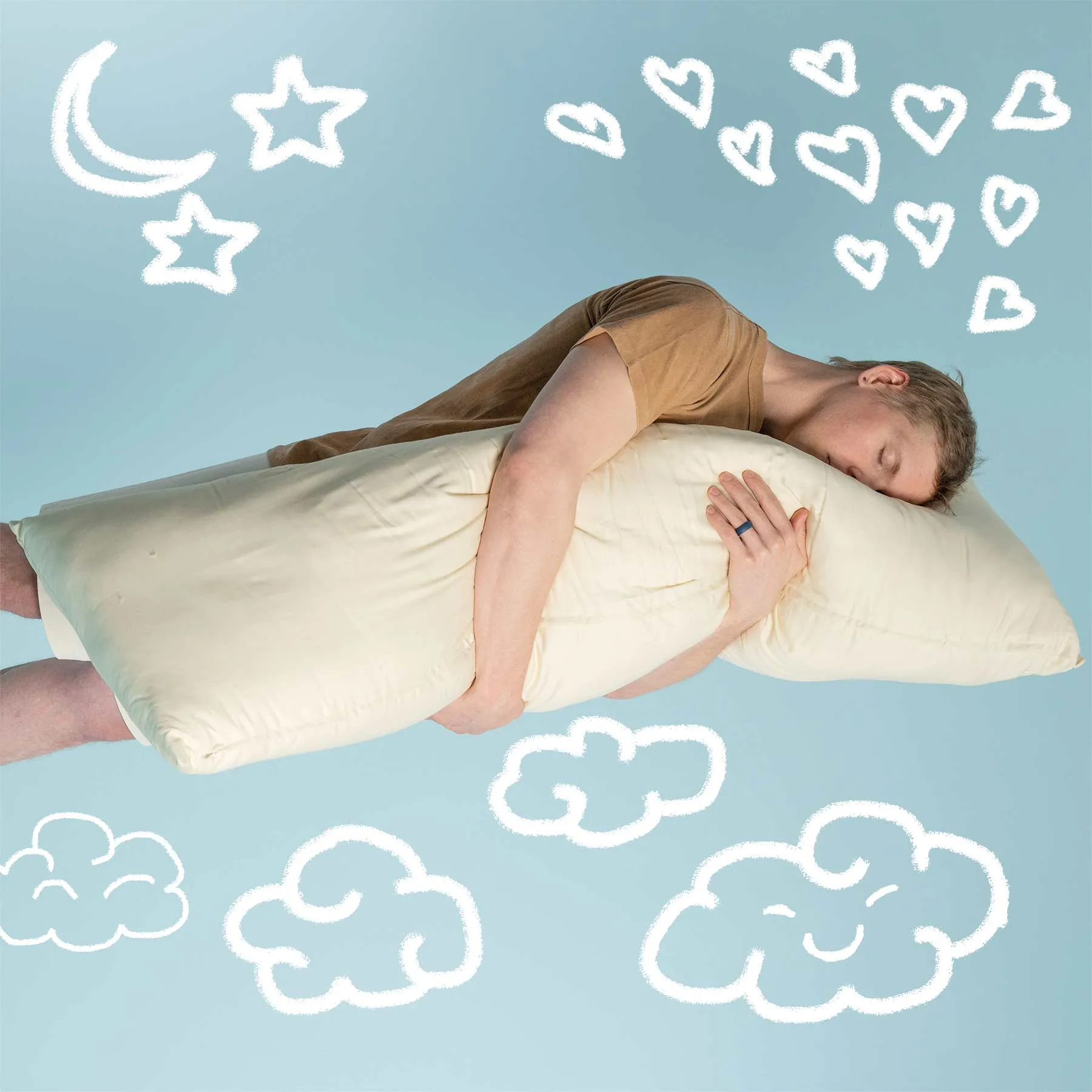 SOUTH CAROLINA 100% Organic Cotton Bed Pillow (Chemical-free; Handmade in USA)