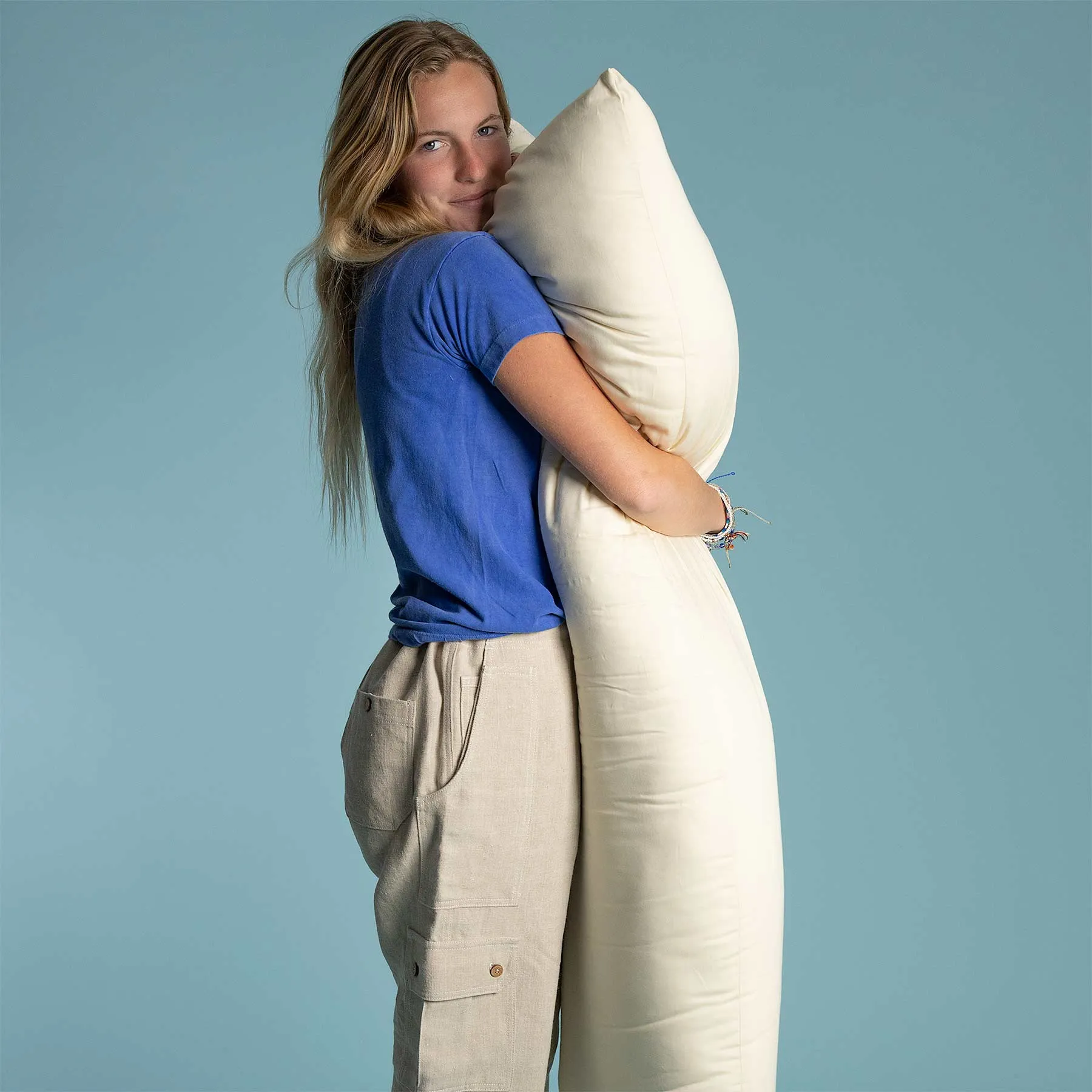SOUTH CAROLINA 100% Organic Cotton Bed Pillow (Chemical-free; Handmade in USA)