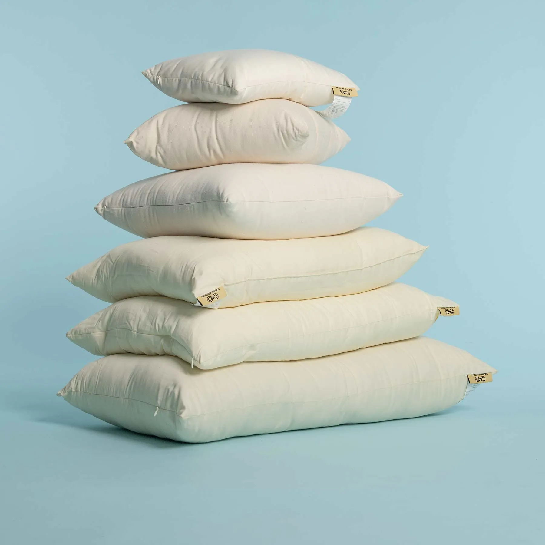SOUTH CAROLINA 100% Organic Cotton Bed Pillow (Chemical-free; Handmade in USA)